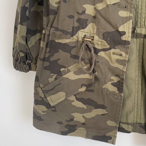 Banana Republic Oversized Camo Military Army Jacket Small - Picture 9 of 15
